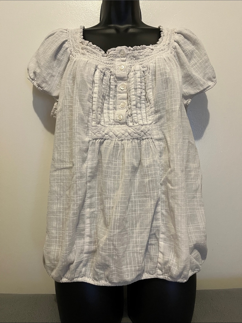 White Lightweight Blouse Breathable Casual Cotton Shirt